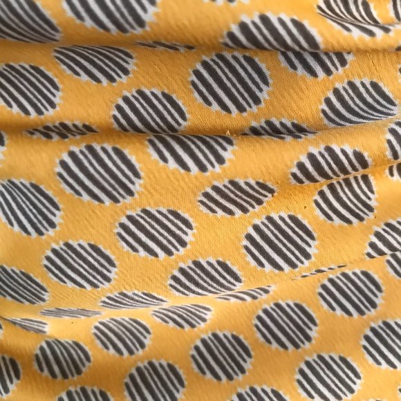 Urban Outfitters Sz S/P Lily Satin Wrap Midi Dress Golden Yellow - Picture 9 of 9